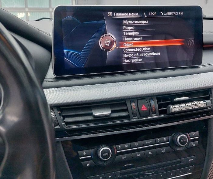 Магнитола для BMW X5 F15, X6 F16 2014-2017 NBT - RDL-1245 монитор 12.3" на Android 13, Быстрая, CarPlay, 4G SIM-слот