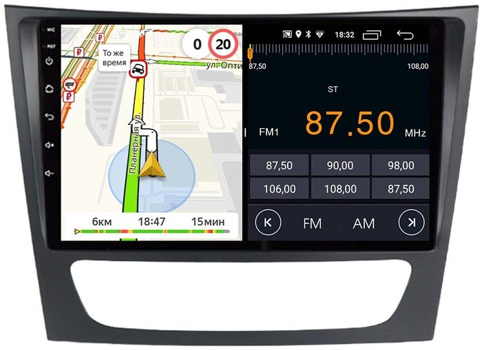 Магнитола для Mercedes-Benz E (W211) 2002-2010, CLS W219 - Parafar PF221FHD на Android 13, 8-ядер, 2Гб+32Гб, CarPlay, 4G SIM-слот