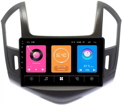 Магнитола для Chevrolet Cruze 2012-2015 (рамка черная) -  GT9-240 на Android 10, 2ГБ-16ГБ