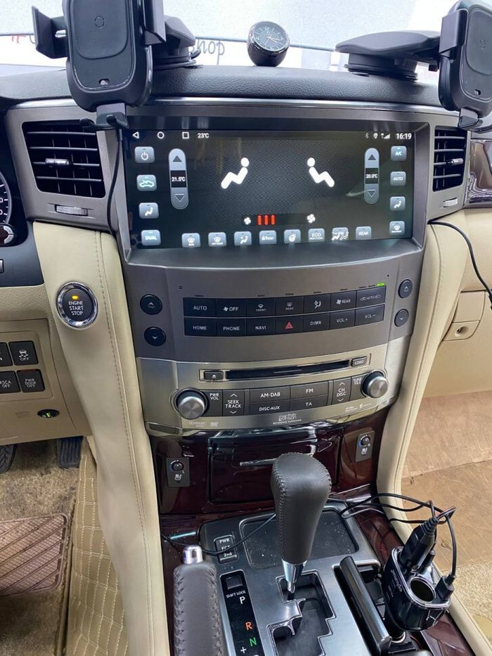 Магнитола для Lexus LX570 2007-2015 - Kuberg KP-L1209 на Android 13, Быстрая, CarPlay, 4G SIM-слот