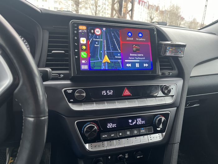 Магнитола для Hyundai Sonata 2017-2019 (LF) - Kuberg QLed, Android 13, Быстрейшая, CarPlay, SIM-слот