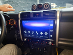 Магнитола для + климат для Toyota FJ Cruiser 2005-2022 - Kuberg ZH-T1316-чёрная, монитор 13.3" на Android 12, 8Гб+128Гб, CarPlay, SIM-слот