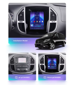 Магнитола для Mercedes-Benz Vito W447 2014-2022 - Teyes TPRO 2 монитор 9.7" QLED в стиле "Тесла" на Android 10, Быстрая, 4G SIM-слот