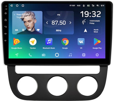 Магнитола Volkswagen Jetta 5 2005-2010 (климат 1) - Teyes CC2 PLUS Android 10, ТОП процессор, 4-64, SIM-слот
