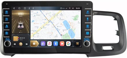 Магнитола для Volvo S60/V60 2010-2018 (штатный экран 7") - Kuberg SF-9002 (кнопки и крутилки), Android 12, TS10,  CarPlay, 4G SIM-слот