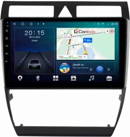Магнитола для Audi A6 2001-2004 - CanBox 9110 Android 10, 8-ядер, SIM-слот