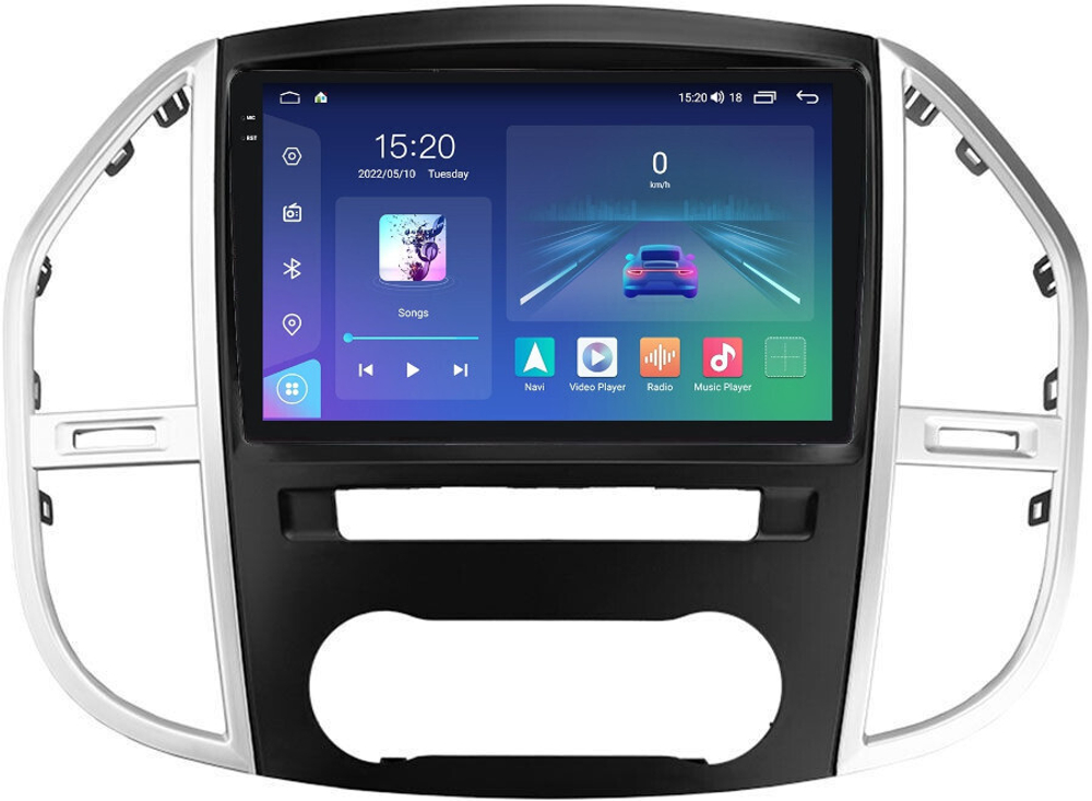 Магнитола для Mercedes-Benz Vito 2014+ - Parafar PF477RN2K на Android 13, QLED+2K, ТОП процессор, 4Гб+32Гб, CarPlay, 4G SIM-слот