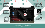 Магнитола для Toyota Land Cruiser Prado 120, Lexus GX470 (экран климата внизу) - Vaycar VA77-0456 на Android 13, 8-ядер, 2Гб-32Гб, 4G SIM-слот