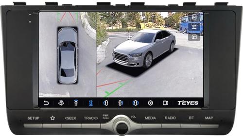 Магнитола для Hyundai Creta 2 2021-2022, Solaris HC 2024+ (BOSE и/или 360, рамка с крутилкой) - Teyes CC3-2K-360 монитор 9.5" 2K QLED на Android 10, 6+128Гб, CarPlay, 4G SIM-слот, 4 камеры в комплекте