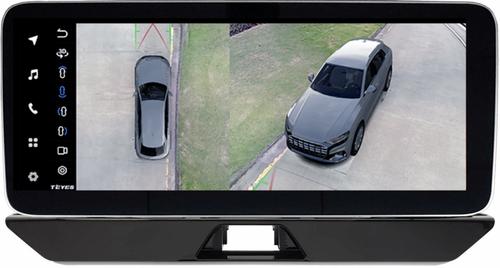 Магнитола для Toyota Venza 2, Harrier 4 XU80 2020+ (экран климата снизу) - Teyes LUX ONE 360 монитор 12.3" 2K QLED на Android 10, CarPlay, 4G SIM-слот, 6/128 ГБ, 4 камеры в комплекте