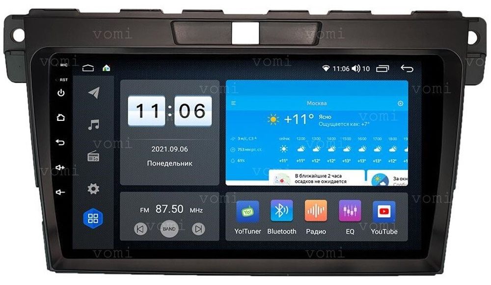 Магнитола для Mazda CX-7 2009-2012 - AK554R9-MTK-LTE Android 10, 8-ядер, 4-64Гб, SIM-слот