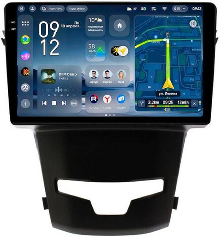 Магнитола для SsangYong Actyon 2 2013-2021 - Teyes CC4-PRO монитор 9.5" 2K QLED на Android 13, Snapdragon 778G, ИИ, CarPlay, DSP, 4G SIM-слот