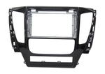 Комплект рамки с разъёмами 9"+can Mitsubishi Pajero Sport 2015-2021 АКПП, климат овальный