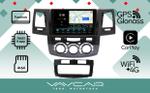Магнитола для Toyota Hilux 2011-2015 - Vaycar VA77-1143-2K на Android 13, Быстрая, 2K QLED, CarPlay,4G SIM-слот