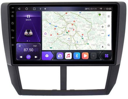 Магнитола для Subaru Forester 3 (SH) 2008-2013, Impreza (GH, GE) - Kuberg OL-9512-IJ IPS, Android 10, 8 ядер (TS18), 4G SIM-слот