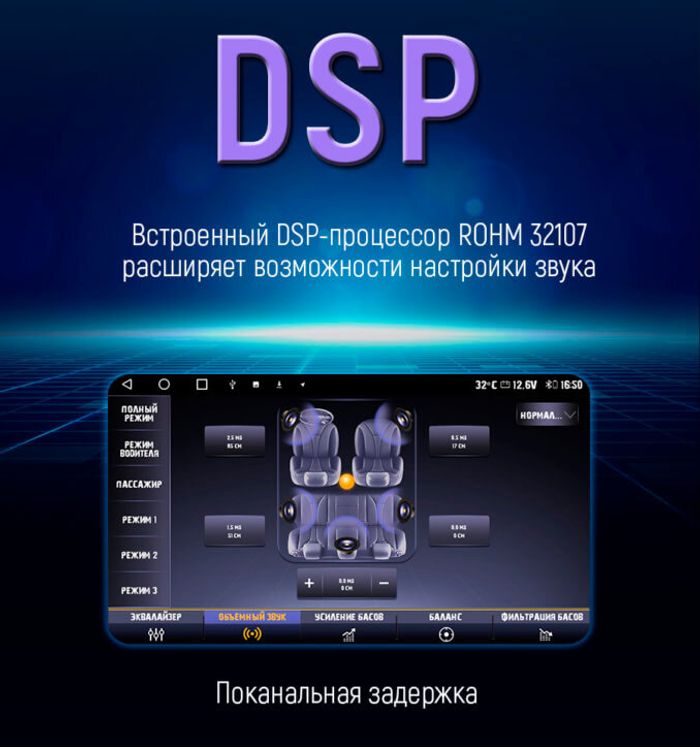 Магнитола для Mitsubishi Pajero Sport 3 2020-2024, Montero Sport - Kuberg SF-1038-IJ IPS, Android 10, 8 ядер (TS18), 4G SIM-слот