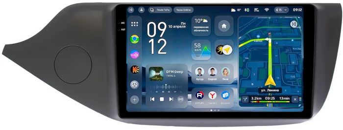 Магнитола для KIA Ceed 2 JD 2012-2018 (рамка матовая) - Teyes CC4-PRO монитор 9.5" 2K QLED на Android 13, Snapdragon 778G, ИИ, CarPlay, DSP, 4G SIM-слот