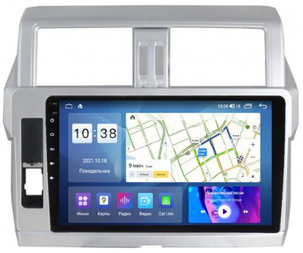 Магнитола для Toyota Land Cruiser Prado 150 2014-2017 - Parafar PF347UHD на Android 13, QLED, ТОП процессор, 8Гб+128Гб, CarPlay, 4G SIM-слот