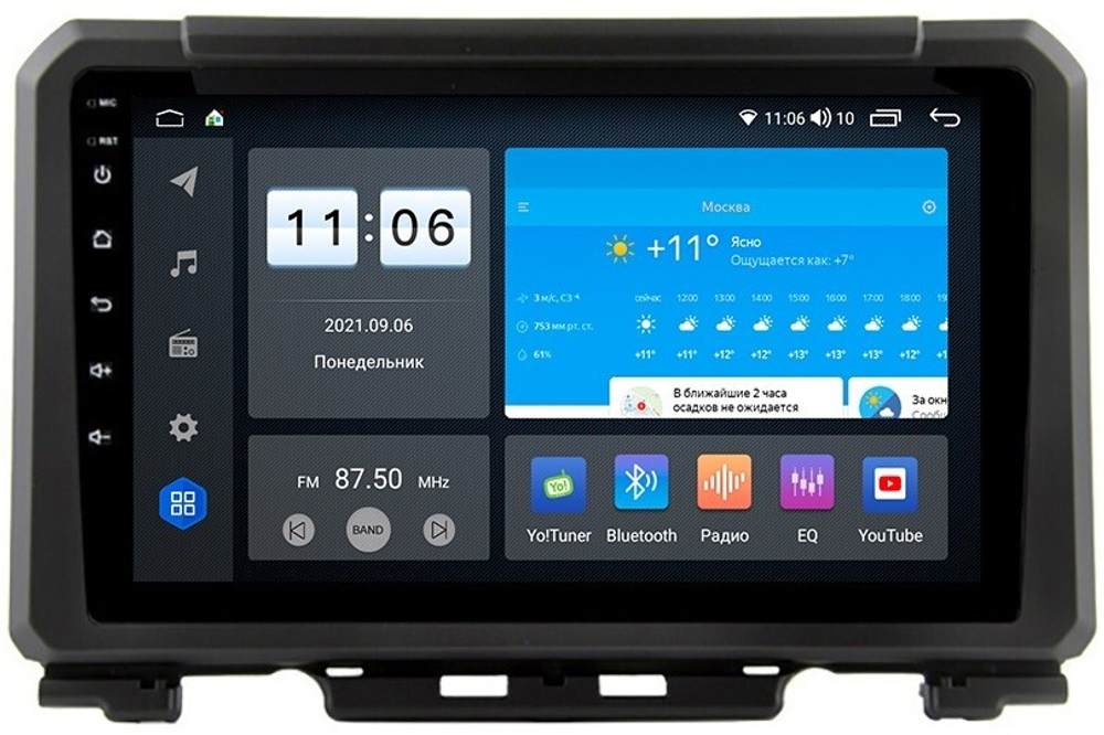 Магнитола для Suzuki Jimny 2019+ - AK405R9-MTK-LTE Android 10, 8-ядер, 4-64Гб, SIM-слот
