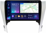 Магнитола для Toyota Camry 50 2011-2014 (рамка серебристо-черная 10) - Teyes CC3-2K QLed Android 10, ТОП процессор, SIM-слот, CarPlay