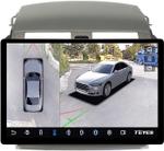 Магнитола для Toyota Corolla 150 2006-2013 (рамка тип 2) - Teyes CC3-2K-360 монитор 13" 2K QLED на Android 10, Быстрая, CarPlay, 4G SIM-слот, 4 камеры в комплекте