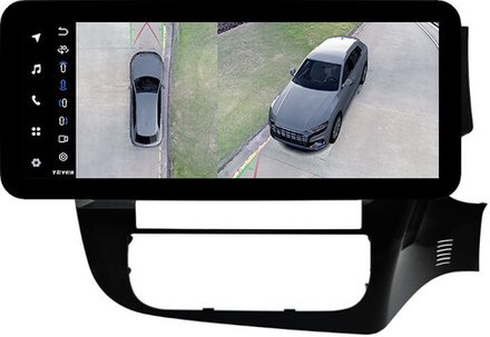 Магнитола для Mitsubishi Outlander 3 2012-2021 (правый руль) - Teyes LUX ONE 360 монитор 12.3" 2K QLED на Android 10, 6Гб+128Гб, CarPlay, 4G SIM-слот, 4 камеры в комплекте