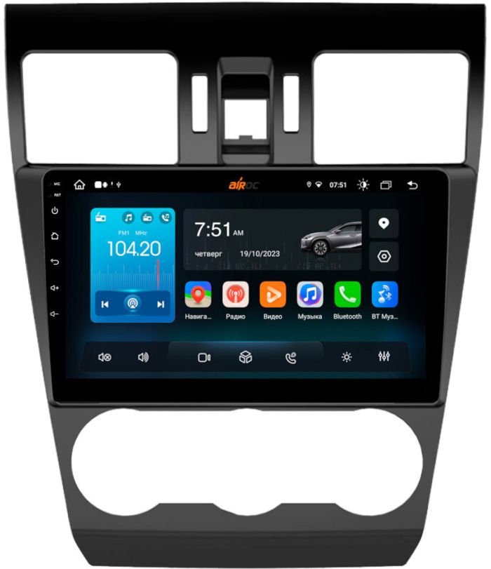 Магнитола для Subaru Forester, Impreza, XV 2012-2015 - Airok RX-3401 Android 13, ТОП процессор, 8/128, SIM-слот