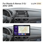 Магнитола для Mazda 6 GJ 2012-2015 - Kuberg MKD монитор 13" 2K QLED на Android 12, Быстрая, CarPlay, 4G SIM-слот