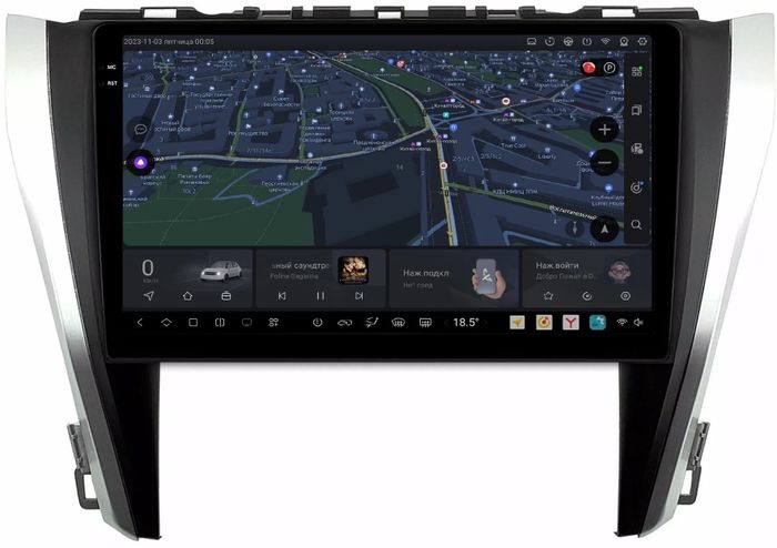 Магнитола для Toyota Camry 2014-2018 - Kuberg OL-1608 QLed+2K, Android 13, UIS7870 (DUDU7), CarPlay, SIM-слот
