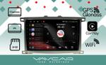 Магнитола для Toyota Land Cruiser 100, Lexus LX470 2002-2007 (экран климата снизу) - Vaycar VA77-1166 на Android 13, 4G SIM-слот