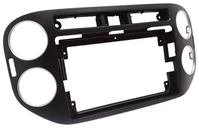 Магнитола для Volkswagen Tiguan 1 2011-2016 (аварийка прямоугольная, рамка чёрная) - FarCar DX489M монитор 9.5" IPS на Android 13, 4+64Гб, CarPlay