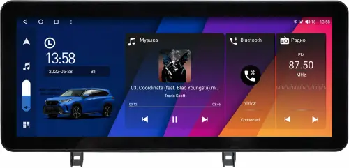 Магнитола для Mazda 3 BP 2019-2023 (левый руль) - Canbox H-Line 0024 монитор 12.3" QLED в стиле Audi на Android 10, ТОП-процессор, CarPlay, 4G SIM-слот