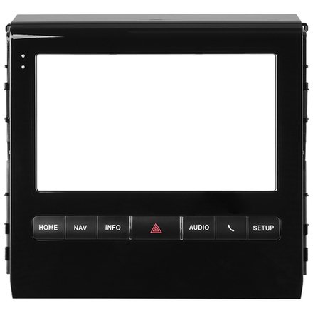 Комплект рамки с разъёмами 9" Toyota Land Cruiser 200 11(F2)2015-2021 с JBL и 360, монитор закрыт