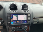 Магнитола для Mercedes-Benz GL (X164), ML (W164) 2005-2012 (рамка с крутилками и кнопками) - Kuberg QLed, Android 13, TS20, CarPlay, SIM-слот