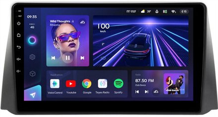 Магнитола для УАЗ Патриот Пикап Профи 2016+ (рамка тип 2) - Teyes CC3 монитор 9" QLED на Android 10, ТОП процессор, 4Гб+32Гб, CarPlay, 4G SIM-слот