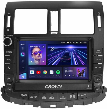 Магнитола для Toyota Crown / Crown Majesta S200 2008-2012 (цветной ШГУ) - Teyes CC3-2K монитор 9.5" 2K QLED на Android 10, ТОП процессор, CarPlay, 4G SIM-слот