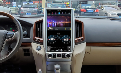 Магнитола для Toyota Land Cruiser 200 2015-2021 (с JBL и 360) - Kuberg ZF-1829H-GE "Тесла-стиль" монитор 16"! на Android 13, 8/128Гб, CarPlay, 4G SIM-слот