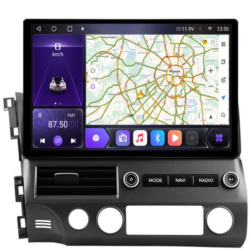 Магнитола для Honda Civic 8 2005-2012 седан - Kuberg LUX-CIV8-12-F1301-S10 монитор 13" 2K QLED на Android 12, CarPlay, 4G SIM-слот