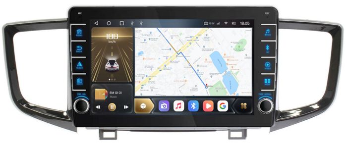 Магнитола для Honda Pilot 2015-2023 - Kuberg SF-1650 (кнопки и крутилки), Android 12, TS10,  CarPlay, 4G SIM-слот