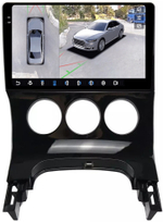 Магнитола для Peugeot 3008 2010-2017 (кондиционер) - FarCar BX197M-360 монитор 9.5" 2K QLED на Android 13, 6Гб+128Гб, CarPlay, 4G SIM-слот, 4 камеры в комплекте