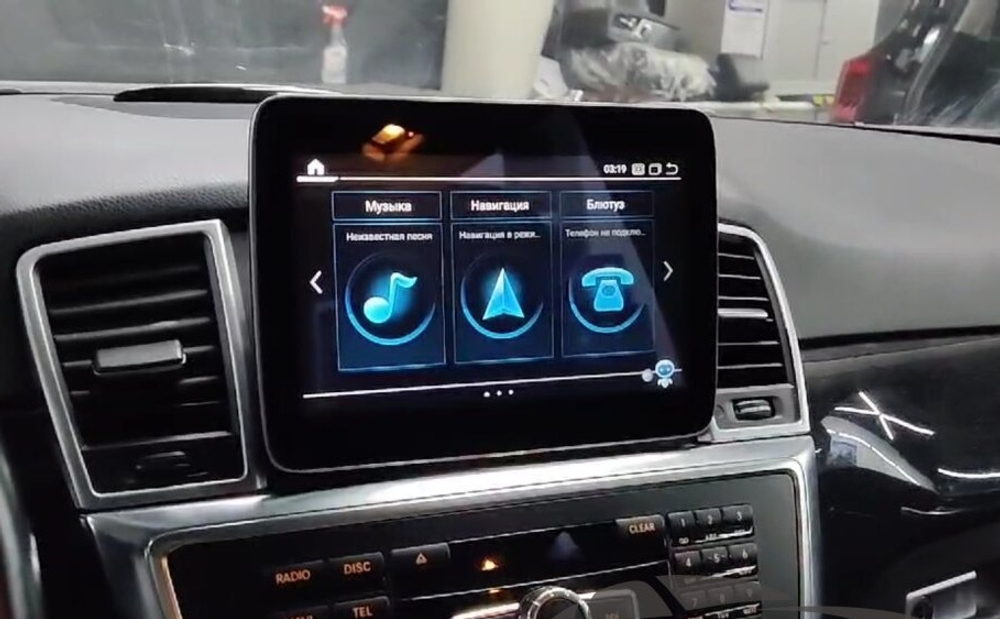 Магнитола для Mercedes-Benz ML W166, GL X166, 2011-2015 NTG 4/4.5 - Kuberg MKD-M8401 на Android 13, 8Гб+128Гб, 4G SIM-слот, CarPlay