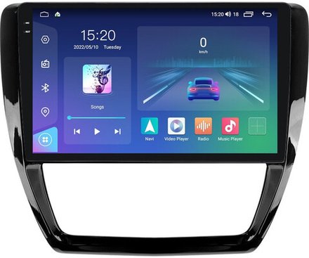 Магнитола для Volkswagen Jetta 6 2011-2018 - Parafar PF905U2K на Android 13, QLED+2K, ТОП процессор, 8Гб+128Гб, CarPlay, 4G SIM-слот