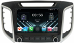Магнитола для Hyundai Creta 1 2016-2021 (без штатной КЗВ, рамка с крутилками) - FarCar DX9-8004K монитор 9.5" IPS на Android 13, 4+64Гб, CarPlay