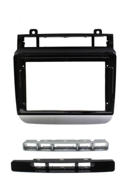 Комплект рамки с разъёмами 9"+can VW Touareg 2 NF 2010-2018 RNS850 - поддержка камеры ЗВ, климата и подогревов, парктроников, БК и настроек авто, аудио-усилитель по оптике.
