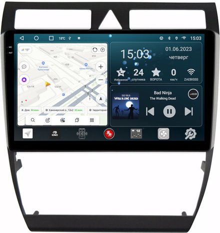 Магнитола для Audi A6 2001-2004 - RedPower 051 Android 10, QLED+2K, ТОП процессор, 6Гб+128Гб, CarPlay, SIM-слот