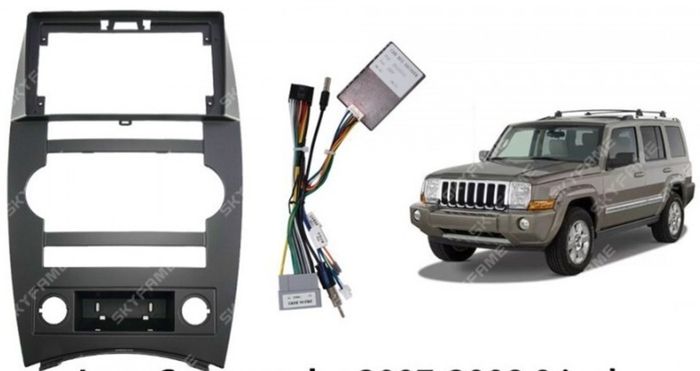 Магнитола для Jeep Commander 2005-2010 - Kuberg SF-9303 (кнопки и крутилки) Android 13, TS20, 6+128Гб, CarPlay, 4G SIM-слот