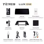 Магнитола для Chery Tiggo 8 Pro 2021-2024+ (без 360) - Teyes LUX ONE SPLIT монитор 12.3" 2K QLED на Android 10, Быстрая, CarPlay, 4G SIM-слот