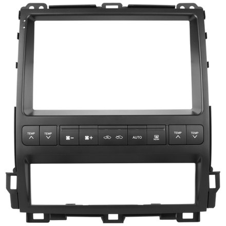 Комплект рамки с разъёмами 9" Lexus GX470, Prado 120 (климат на ШГУ) кнопки+отверстие снизу