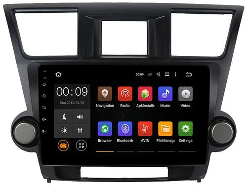 Магнитола для Toyota Highlander 2 2007-2013 XU40 - Airok RX-1122 Android 13, Быстрая, SIM-слот (крутилки декоративные)