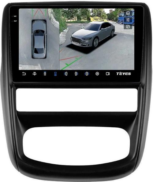 Магнитола для Nissan Terrano 2014-2022 (штатная КЗВ) - Teyes CC3-2K-360 монитор 9.5" 2K QLED на Android 10, Быстрая, CarPlay, 4G SIM-слот, 4 камеры в комплекте